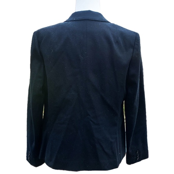 Pendelton Wool Blazer 14 Black Vintage Academia 80's Heritage - Picture 3 of 9